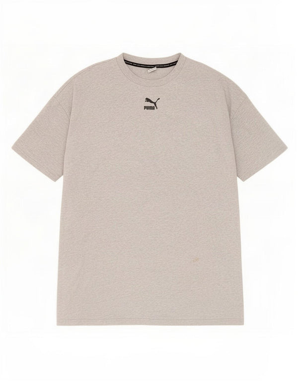 Puma T-Shirt Loose Fit Homme Gris Chiné