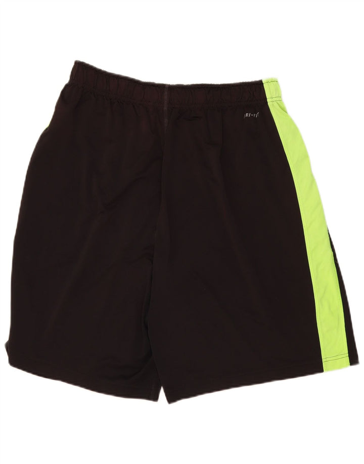 Nike Short de sport Dri Fit pour homme en polyester color block Noir Taille L