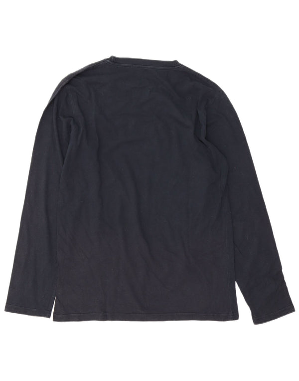PEPE Jeans Haut graphique à manches longues pour homme, coupe régulière, bleu marine moyen