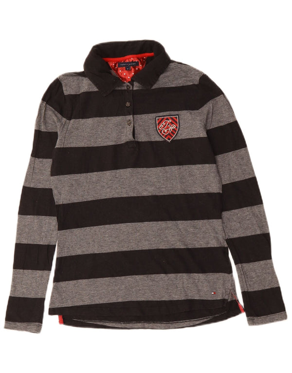 Tommy Hilfiger Polo Rugby Fille 13-14 ans Rayé Noir Moyen
