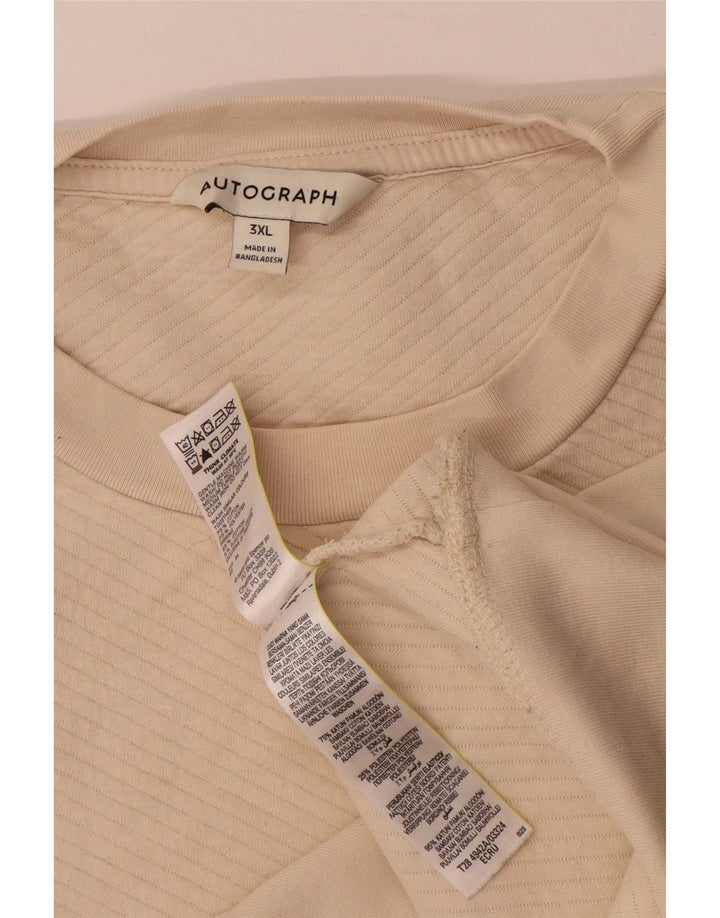 Marks & Spencer Sweat-shirt autographe pour femme UK 22 3XL Beige