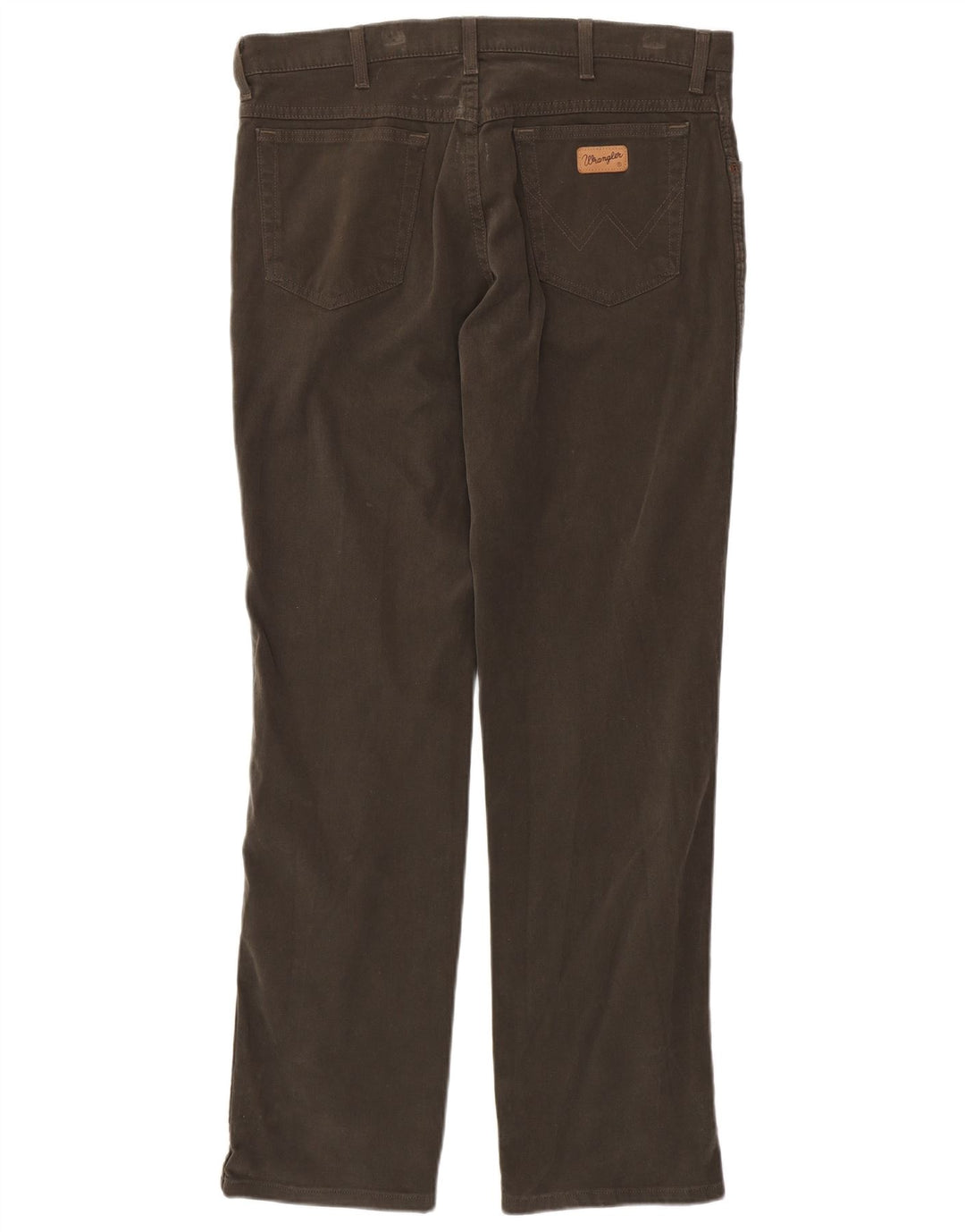WRANGLER Pantalon décontracté droit extensible Texas W36 L34 en coton marron pour homme
