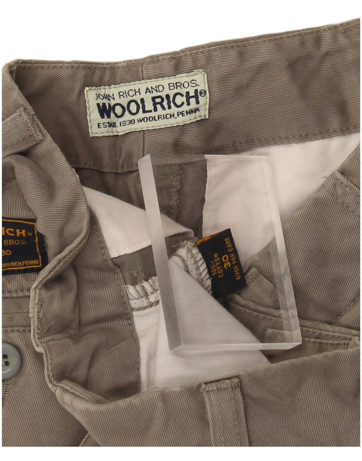 WOOLRICH Short Chino Homme W30 Coton Kaki Moyen