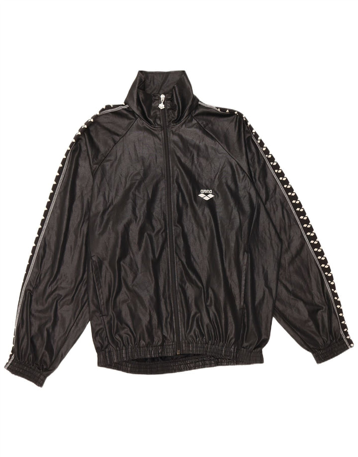 ARENA Veste de Survêtement Graphique Homme Large Noir Polyester