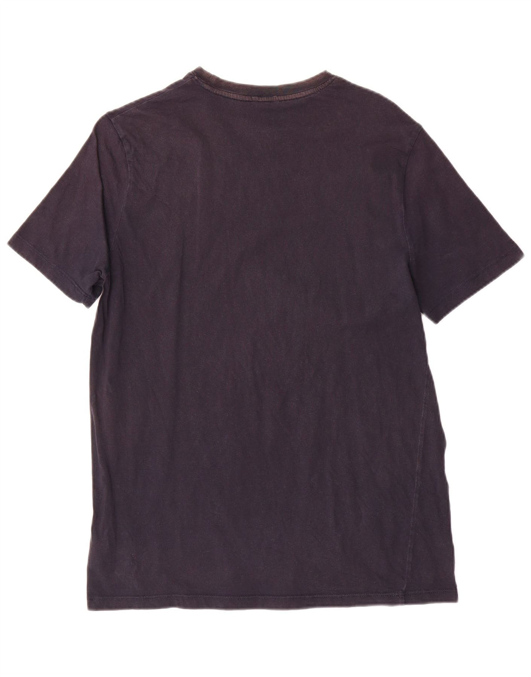 Guess Mens Regular Graphic T-Shirt Top Large Bleu Marine Coton