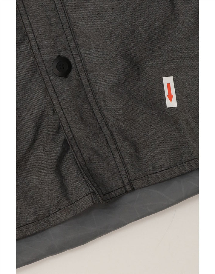 Nike Veste coupe-vent à capuche pour homme UK 36 Petit Gris Colorblock Polyester