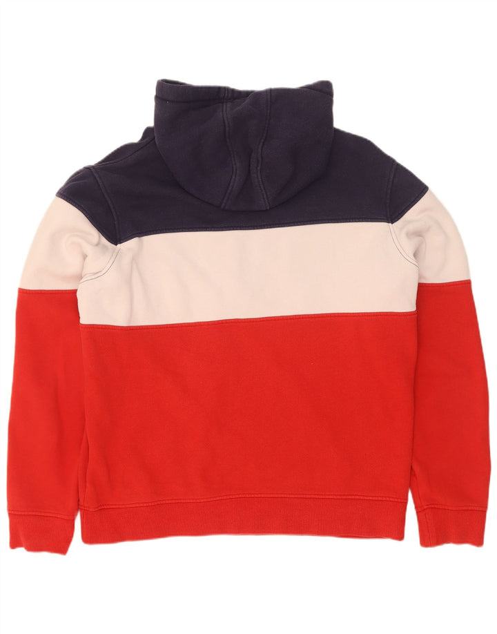 Fila Pull à capuche graphique en coton colour block multicolore moyen homme