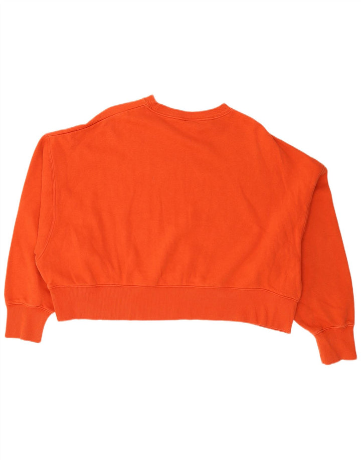 Nike Sweat-shirt court surdimensionné pour femme UK 14 Rouge moyen en coton