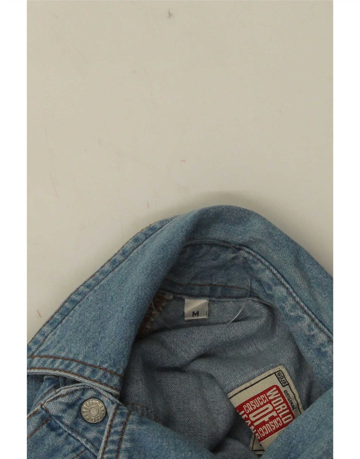 Casucci Chemise en Jean Bleu Moyen Coton Homme