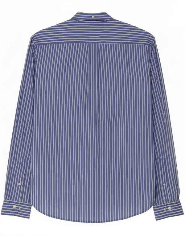 Brooks Brothers Chemise Homme Large Bleu Rayé Coton