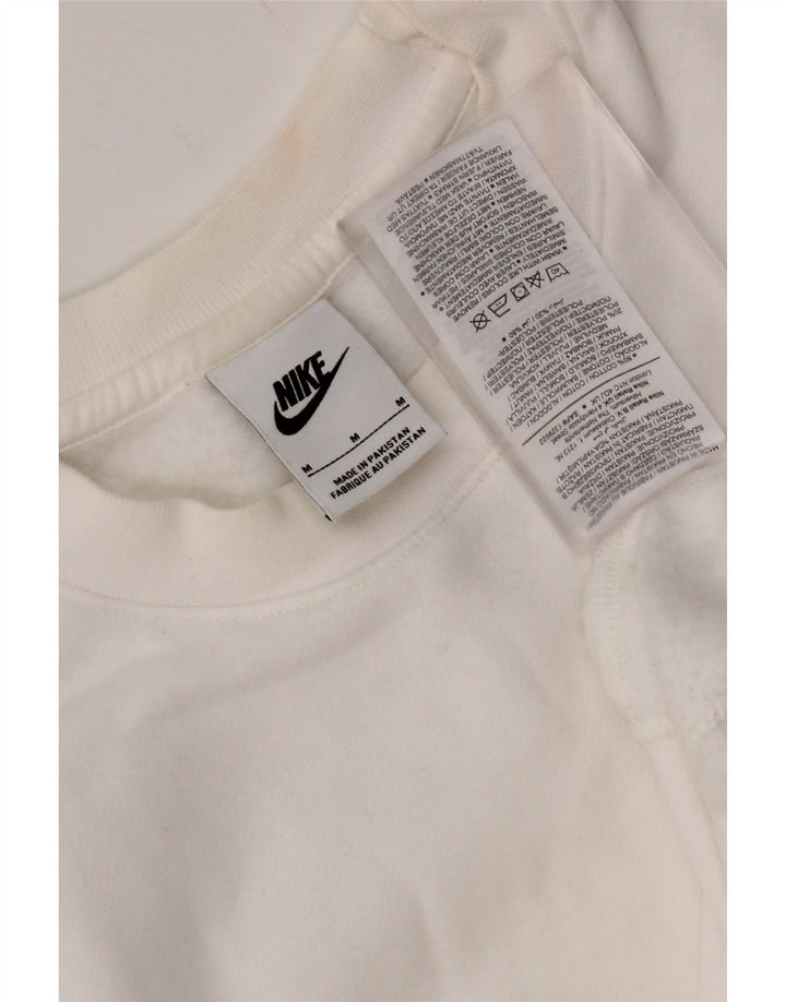 NIKE Sweat-shirt pour homme en coton blanc moyen