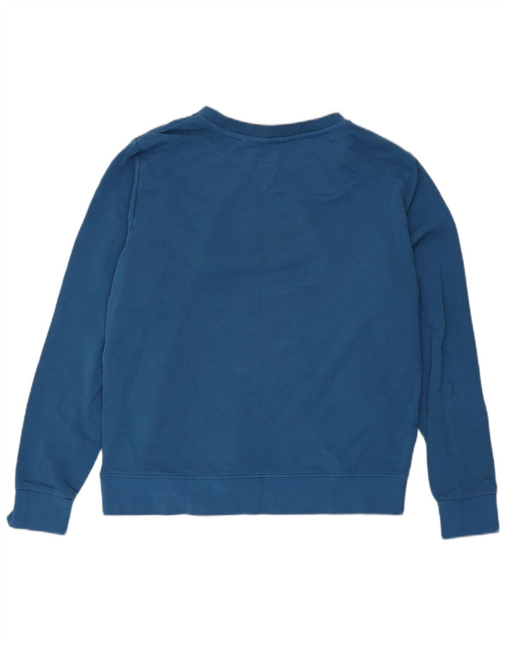 Wrangler Sweat-shirt graphique pour femme UK 14 Bleu moyen Coton
