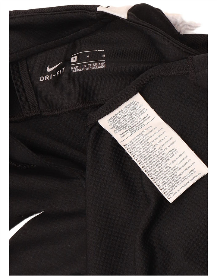 NIKE Haut de survêtement Dri Fit à col zippé pour homme Noir moyen Colourblock