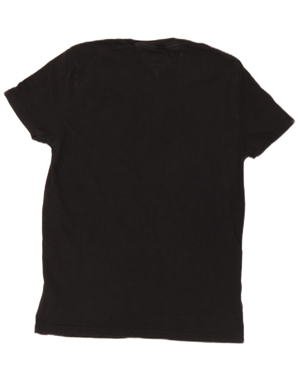 Tommy Hilfiger T-shirt graphique coupe régulière pour hommes, grand coton noir