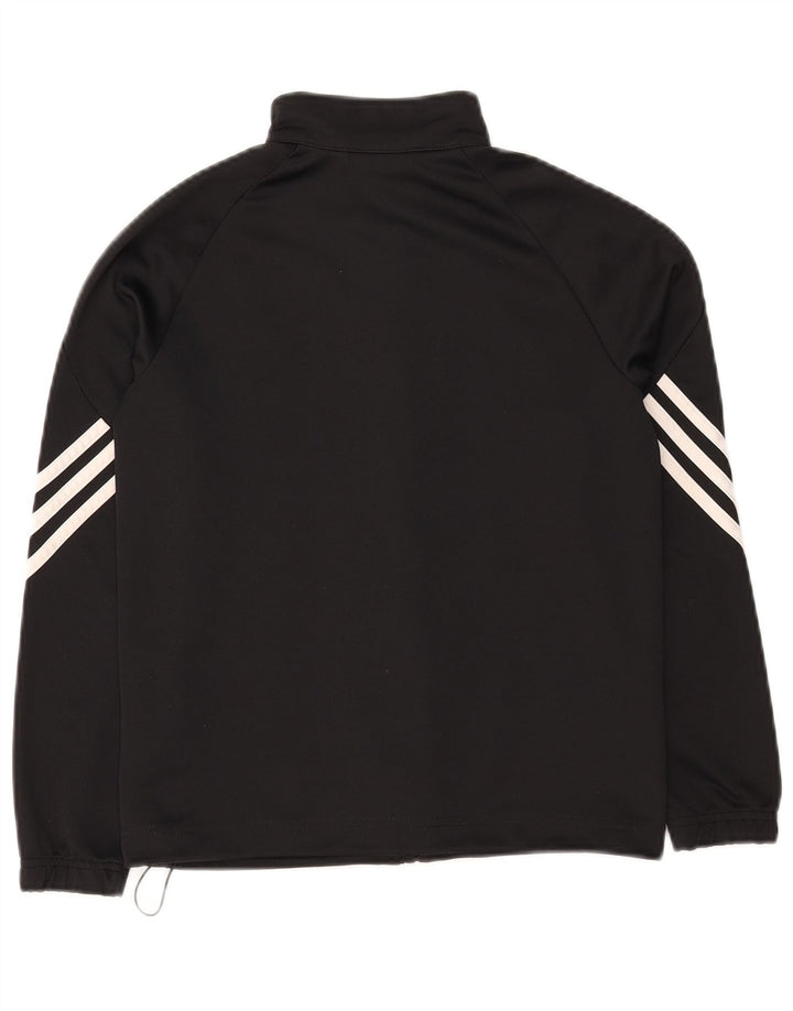 Veste de survêtement Adidas Fille 9-10 ans Noir Polyester