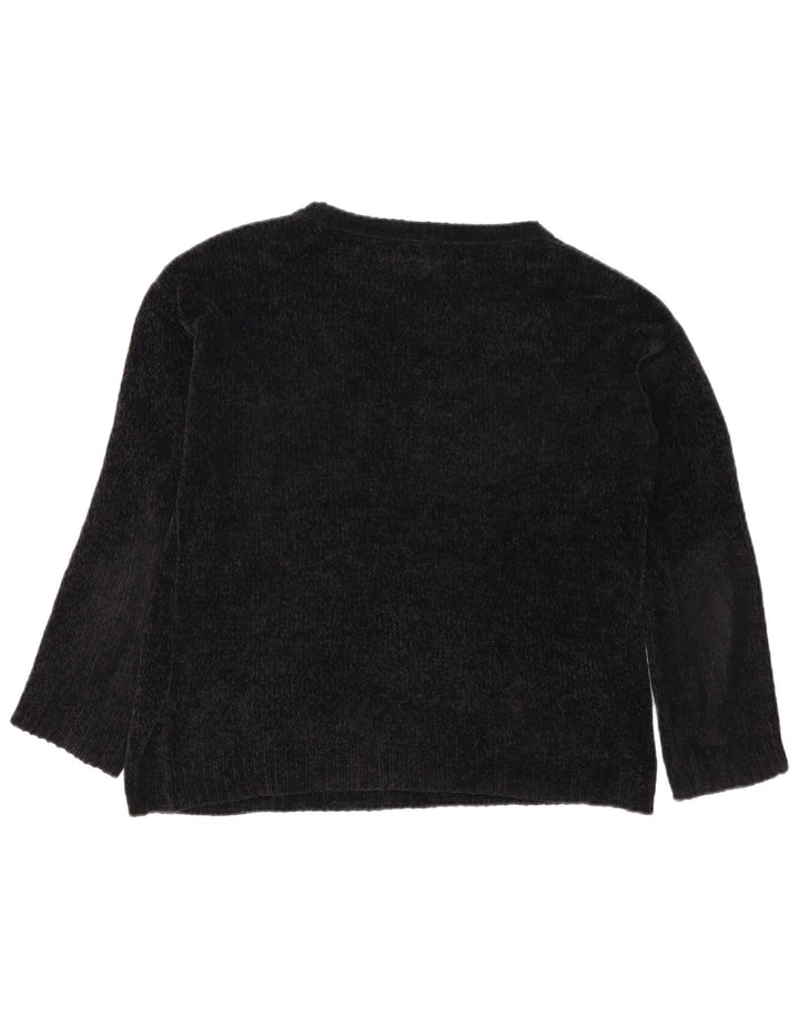 VOLCOM Pull surdimensionné à col bateau pour femme US 0/2 XS Laine noire