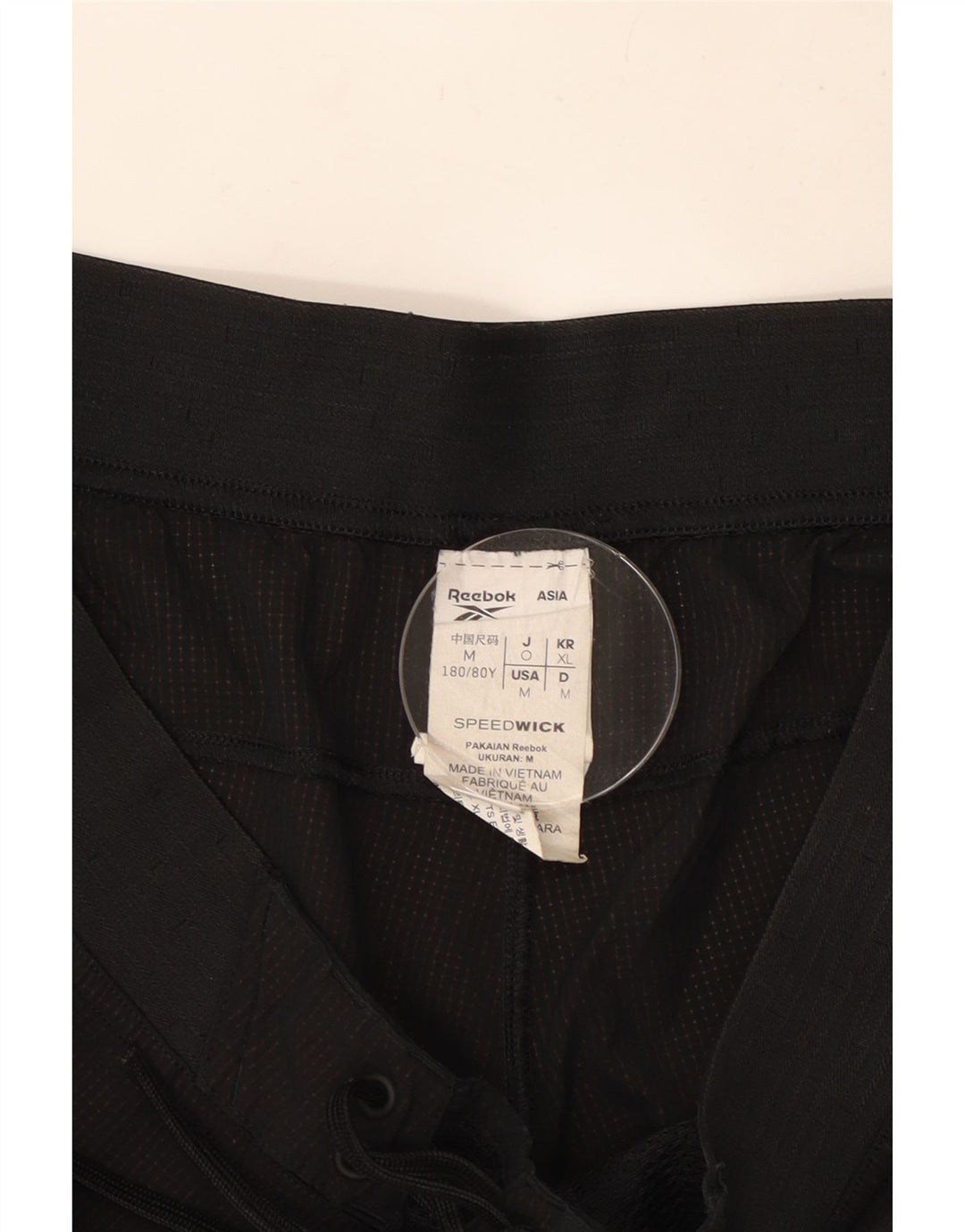 Reebok Short de Bain Homme Noir Moyen Polyester