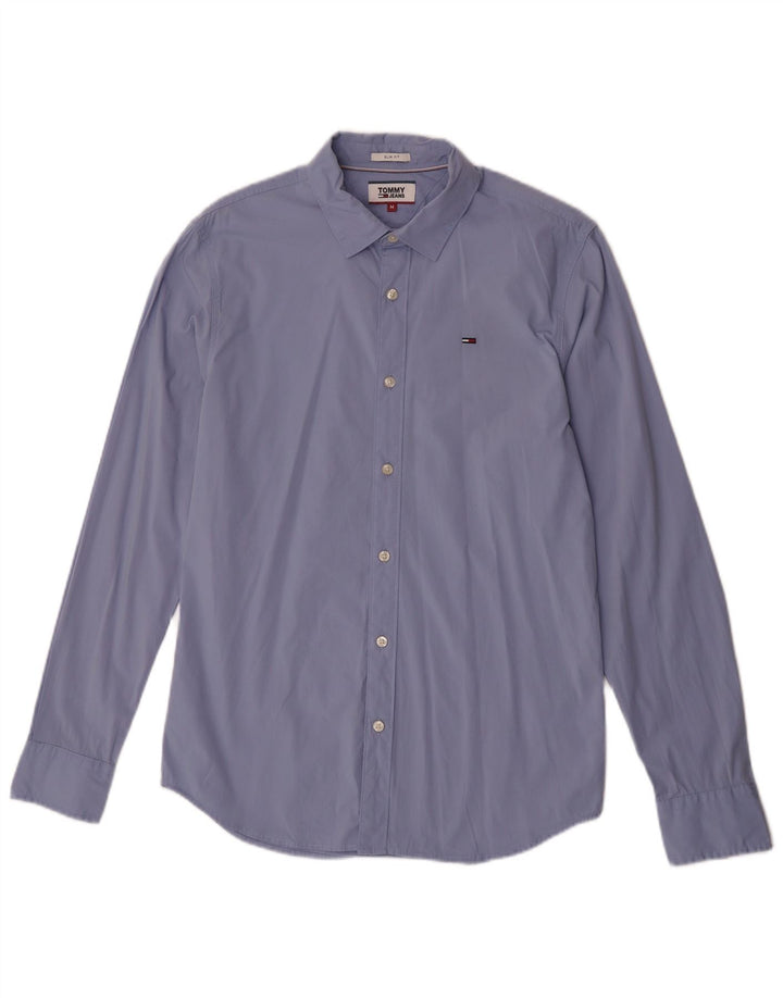 Tommy Hilfiger Chemise Slim Fit Homme Bleu Moyen Coton