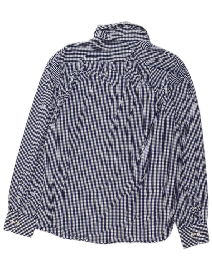 Izod Chemise Coupe Ajustee Coupe Slim Homme Bleu Moyen Vichy Coton