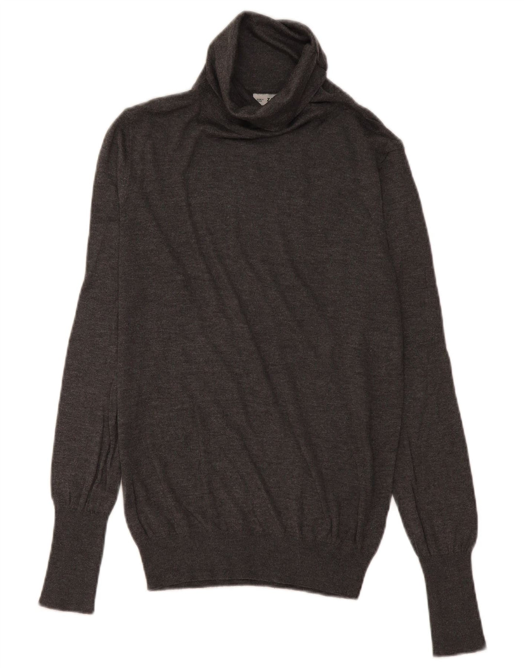 Zara Pull col roulé pour femme UK 14 Gris moyen Modal