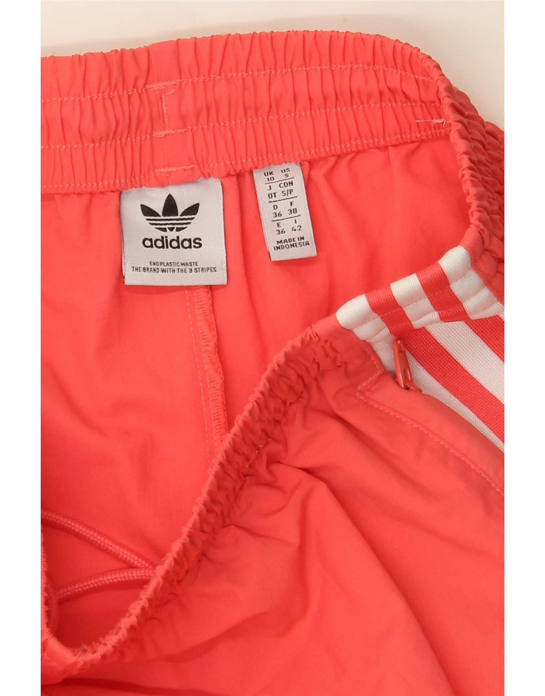 Adidas Pantalon de survêtement pour femme Joggers UK 10 Petit Orange Polyester