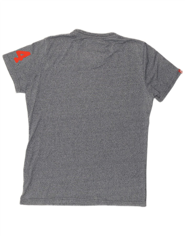 Superdry T-Shirt Graphique Homme Gris Moyen Coton