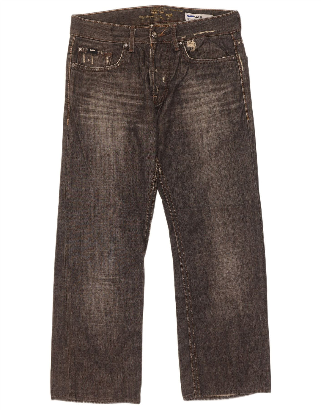 Gas Jean droit homme W31 L27 coton noir