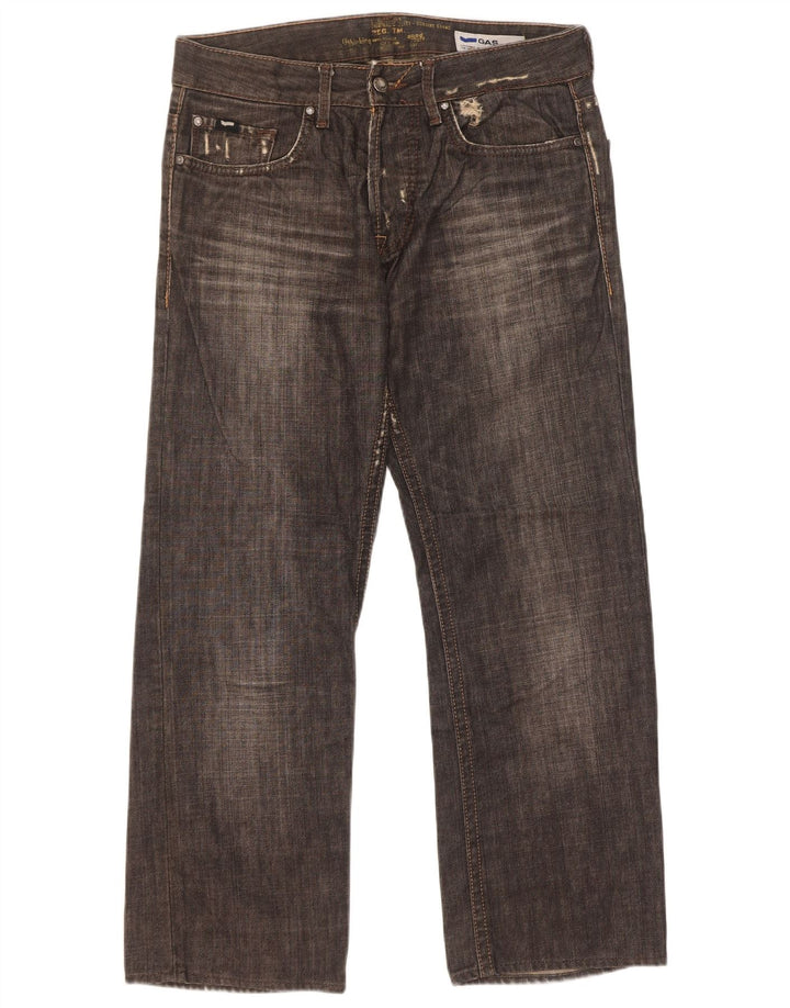 Gas Jean droit homme W31 L27 coton noir
