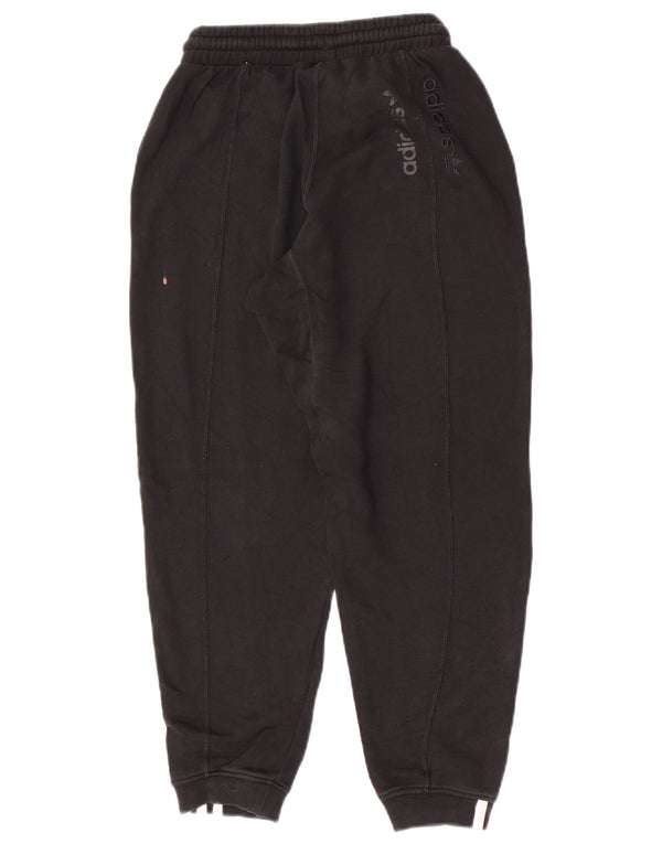 Adidas Pantalon de survêtement pour femme Joggers UK 4 XS Noir Coton