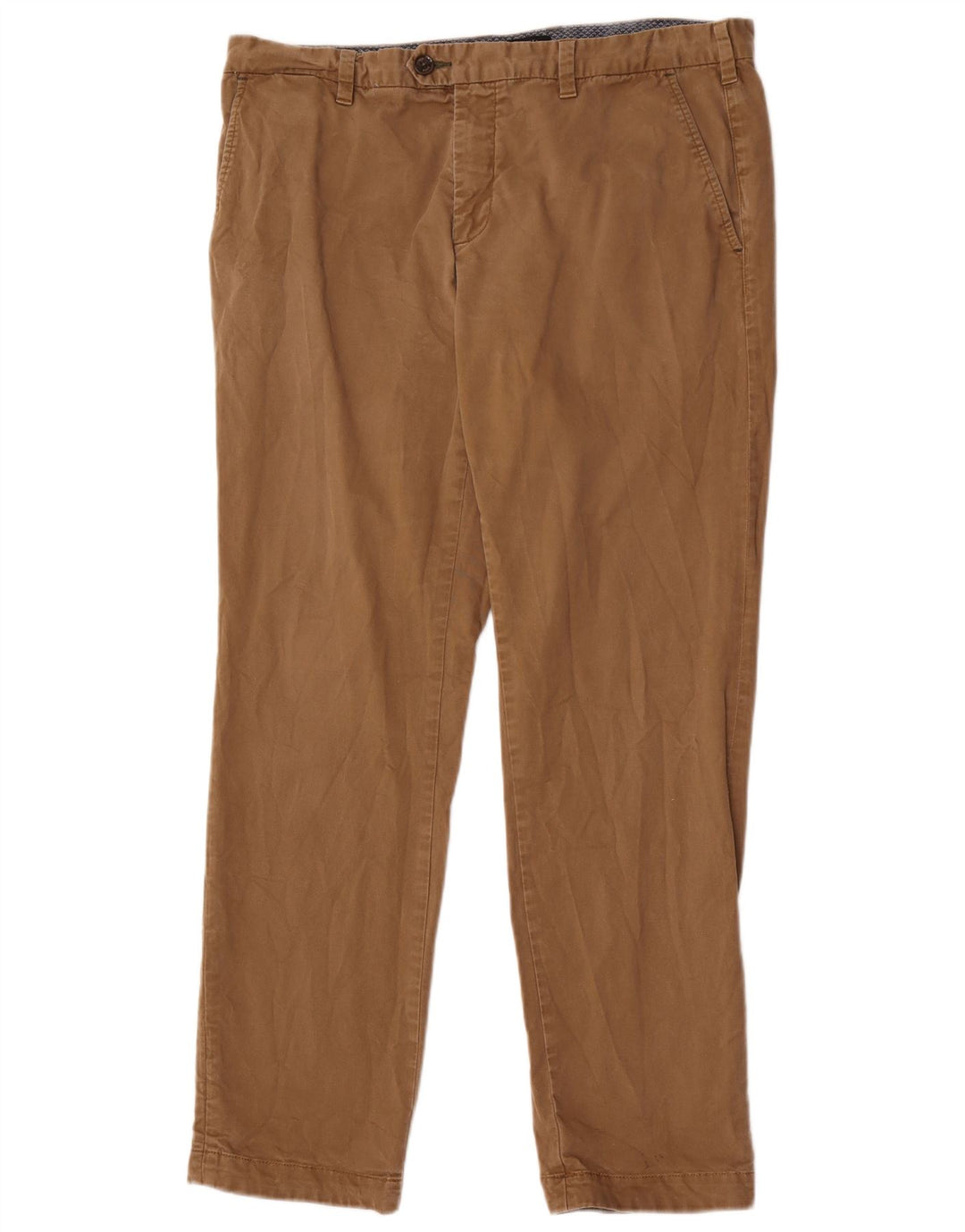 Ted Baker Pantalon de Costume Droit Homme W36 L31 Coton Beige