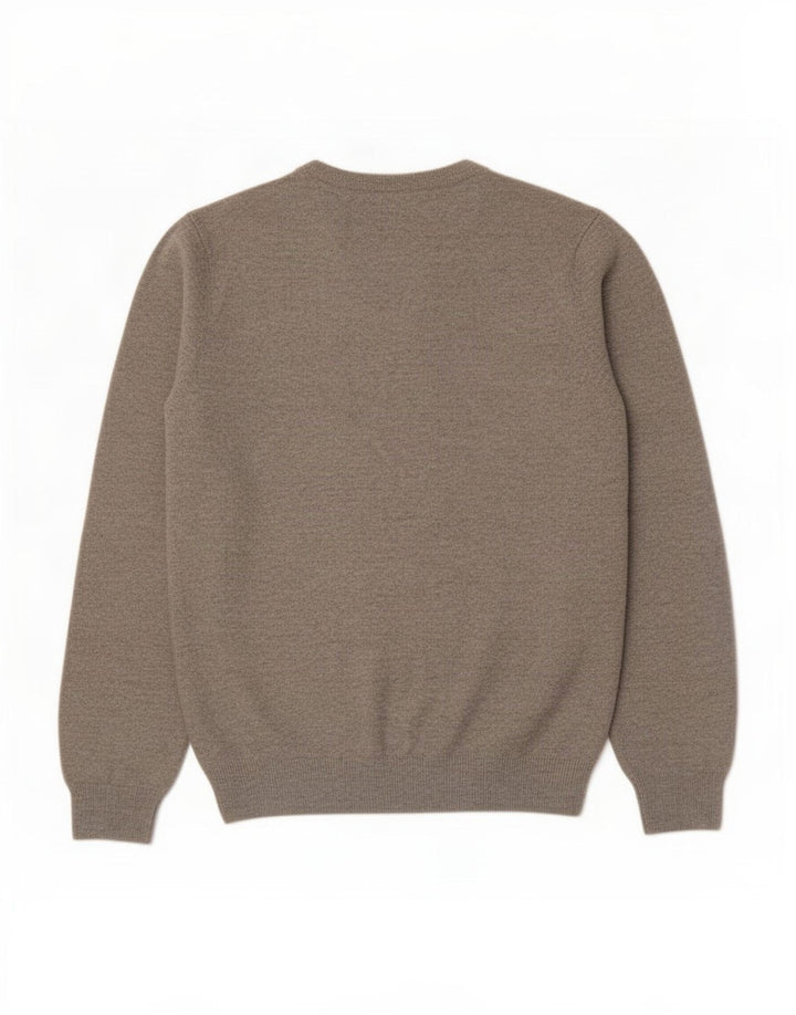 Marlboro Classics Pull col V pour homme en laine grise Taille L