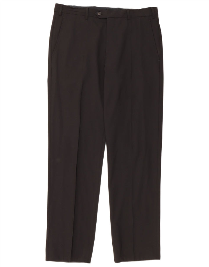 Armani Pantalon de costume droit pour homme W32 L31 Noir