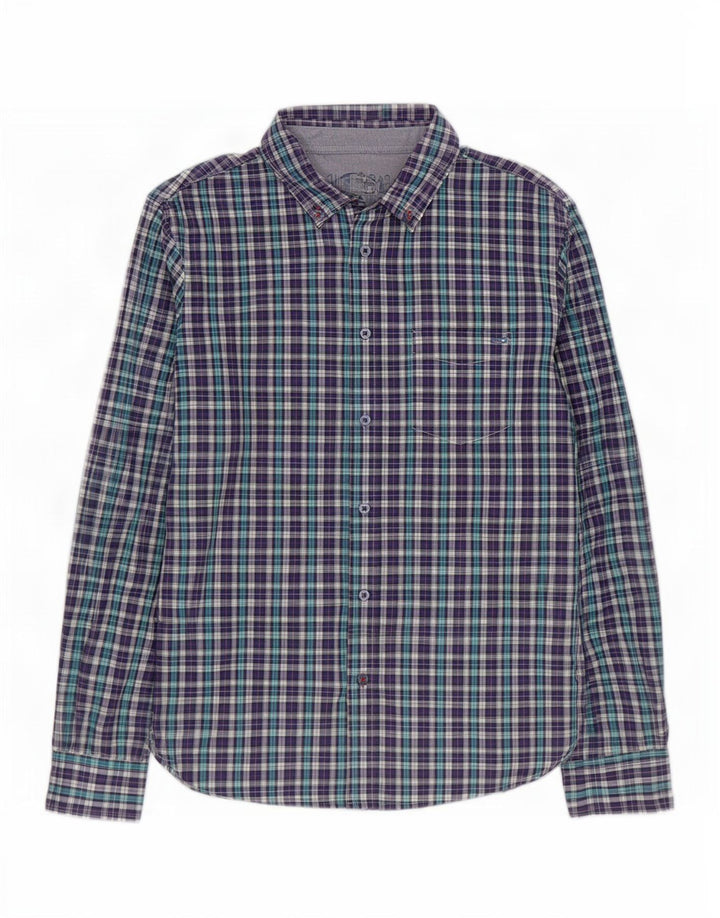 Gas Chemise Homme Grand Carreau Violet