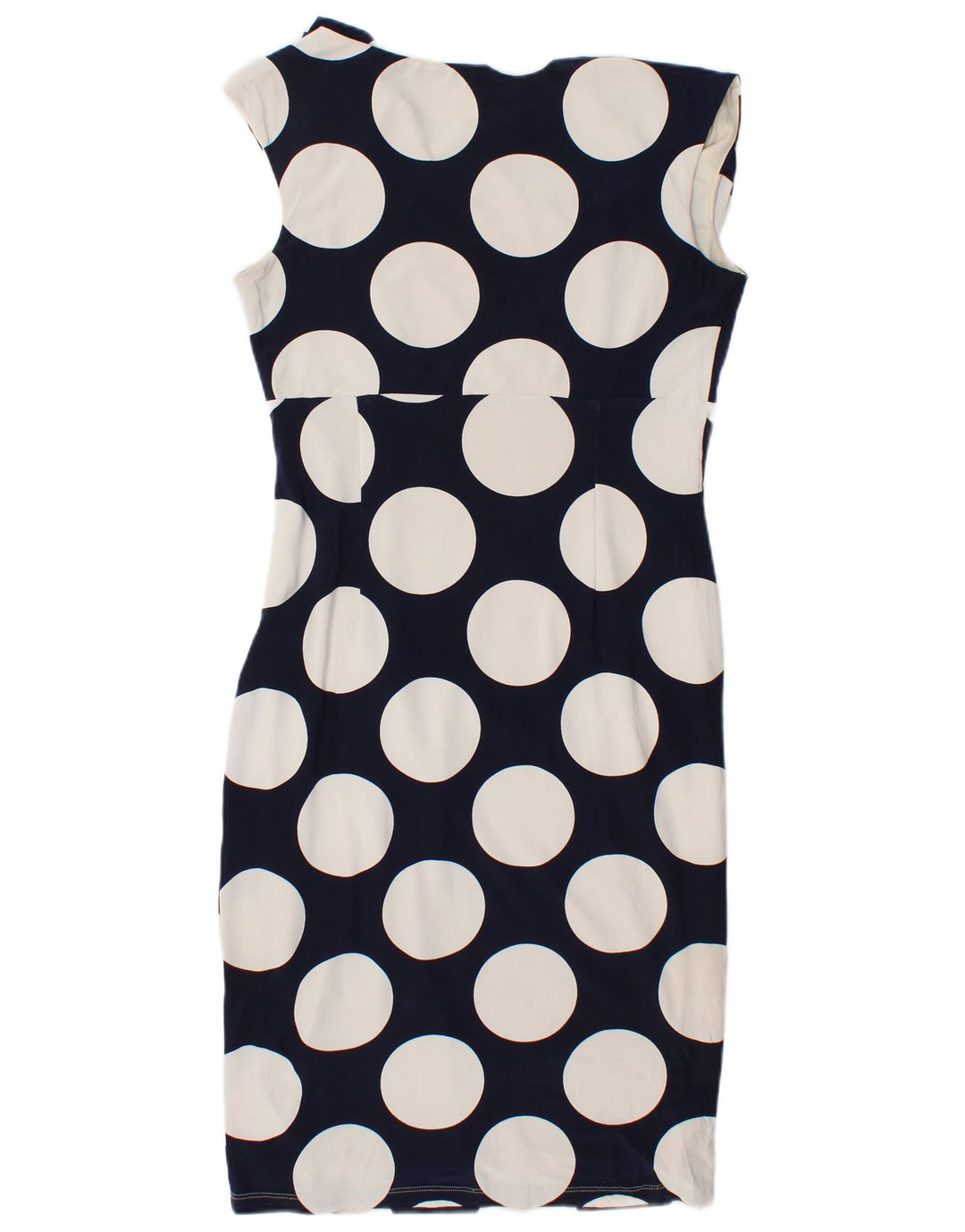 Phase Eight Robe moulante pour femme UK 42 Medium Bleu marine à pois