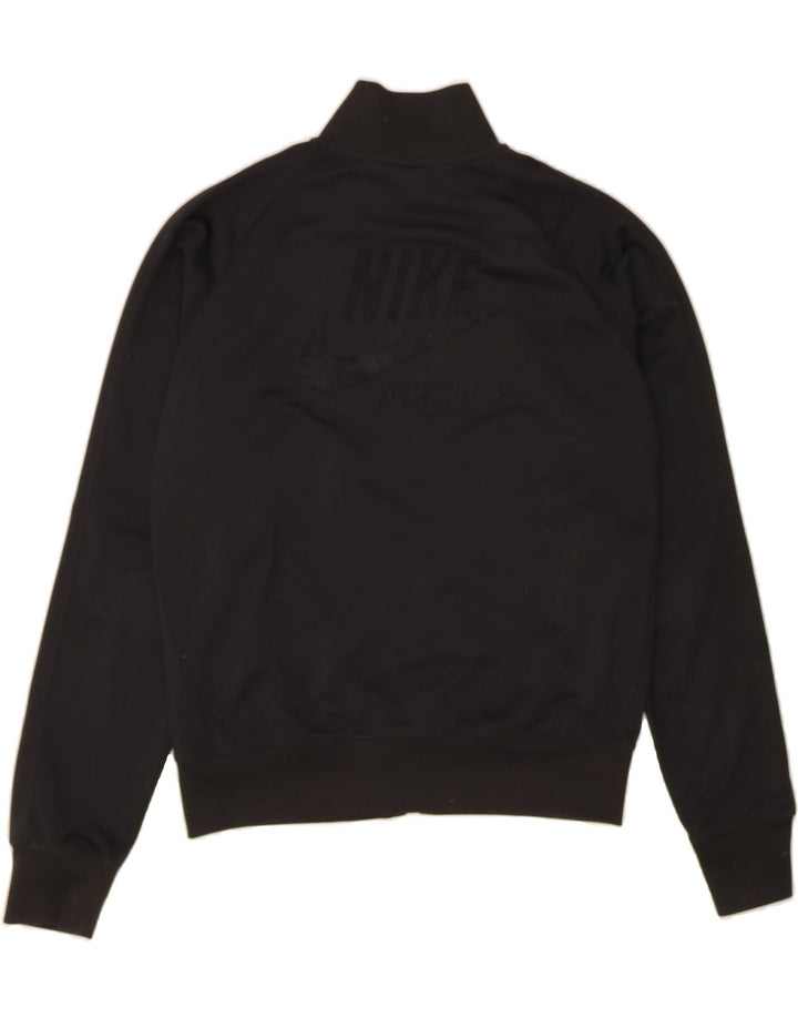 NIKE Womens Tracksuit Top Jacket UK 10/12 Medium Black Polyester Vintage Nike and Second-Hand Nike from Messina Hembry 