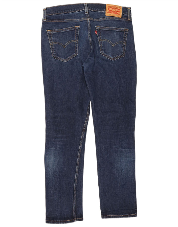 Levi's Jean Slim 511 Homme W34 L32 Bleu Marine Coton