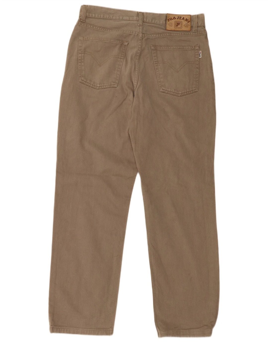 FILA Jean droit homme IT 50 Large W32 L30 coton beige