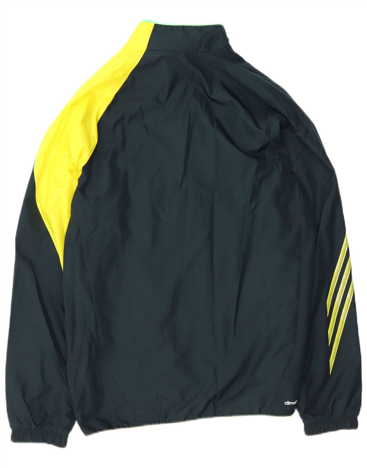 ADIDAS Veste de survêtement Climalite pour hommes, grand, bleu marine, colour block