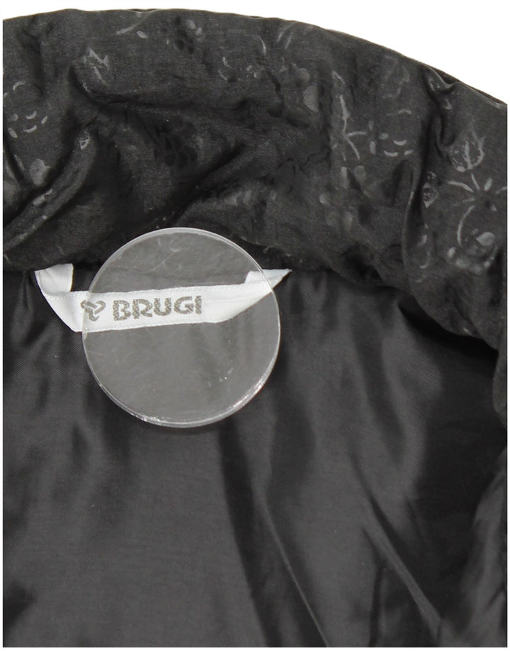 BRUGI Veste coupe-vent surdimensionnée pour femme UK 22 3XL Noir Floral