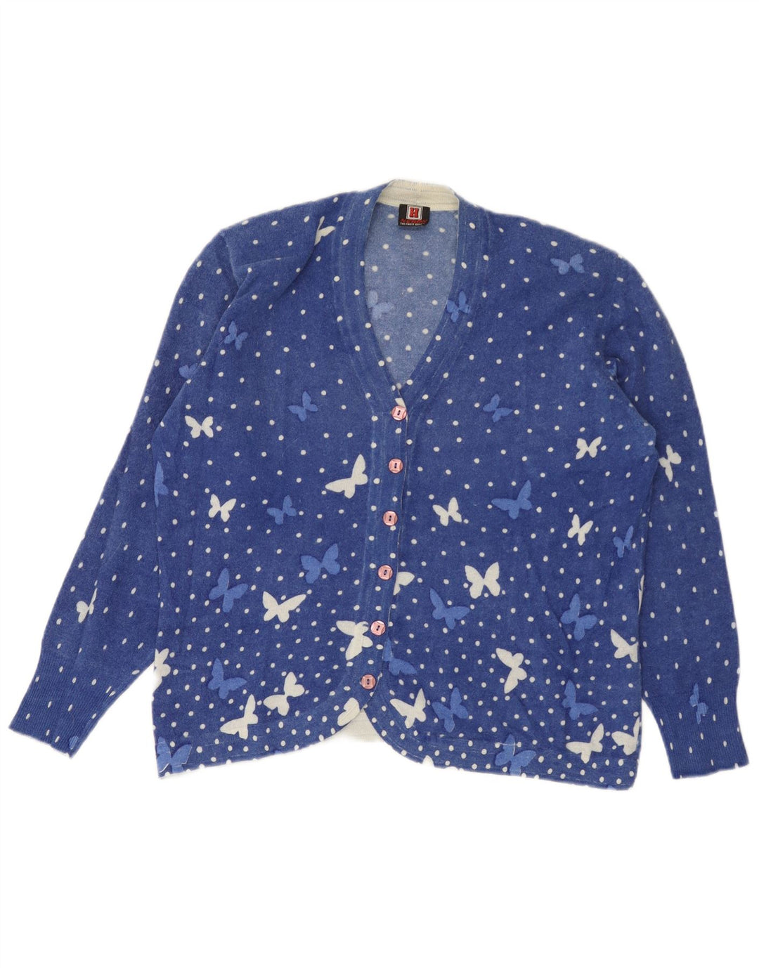 Heron Ensemble jupe 2 pièces pour femme UK 14 Medium W34 Bleu à pois papillon