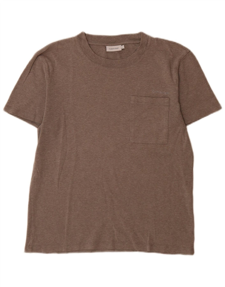 Calvin Klein T-Shirt Homme Marron Moyen