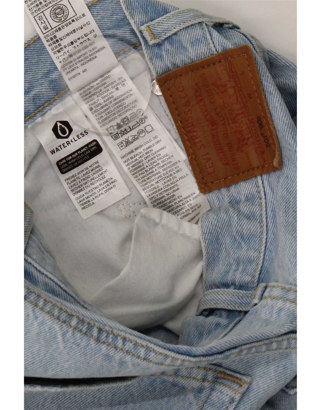 Levi's Jean Droit 501 Femme Bleu W25 L32 Coton