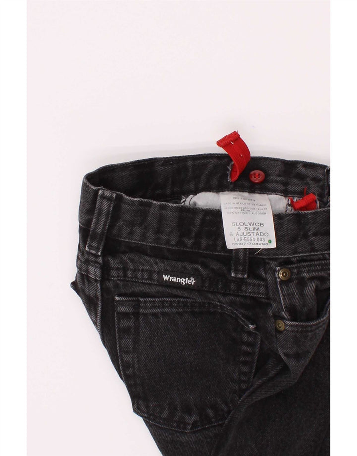 Wrangler Jeans Slim Garçon 7-8 ans W22 L20 Gris Coton