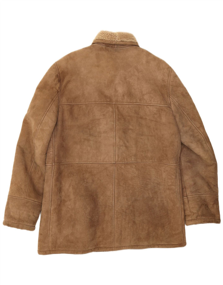 Everest Veste en peau de mouton pour homme IT 54 2XL Beige
