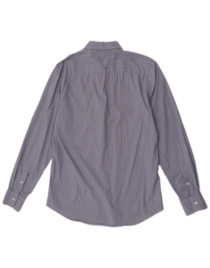 Benetton Chemise Homme Large Bleu Rayé Coton