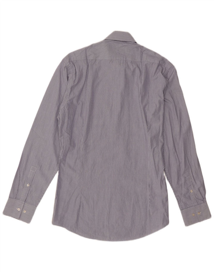 French Connection Chemise homme taille 15,5 coton bleu moyen à fines rayures
