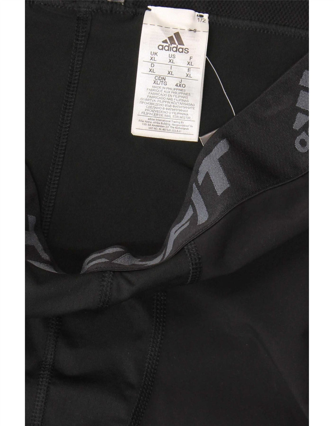 Adidas Legging Climalite Graphic XL Noir Polyester Homme