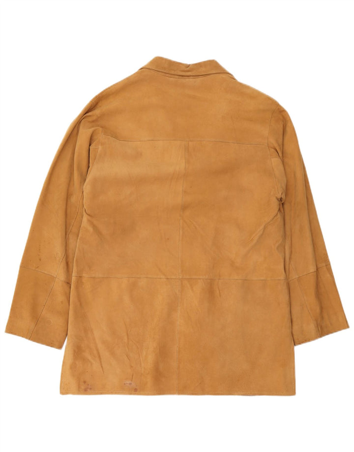 Ombraluce Pardessus En Daim Femme IT 44 Beige Moyen