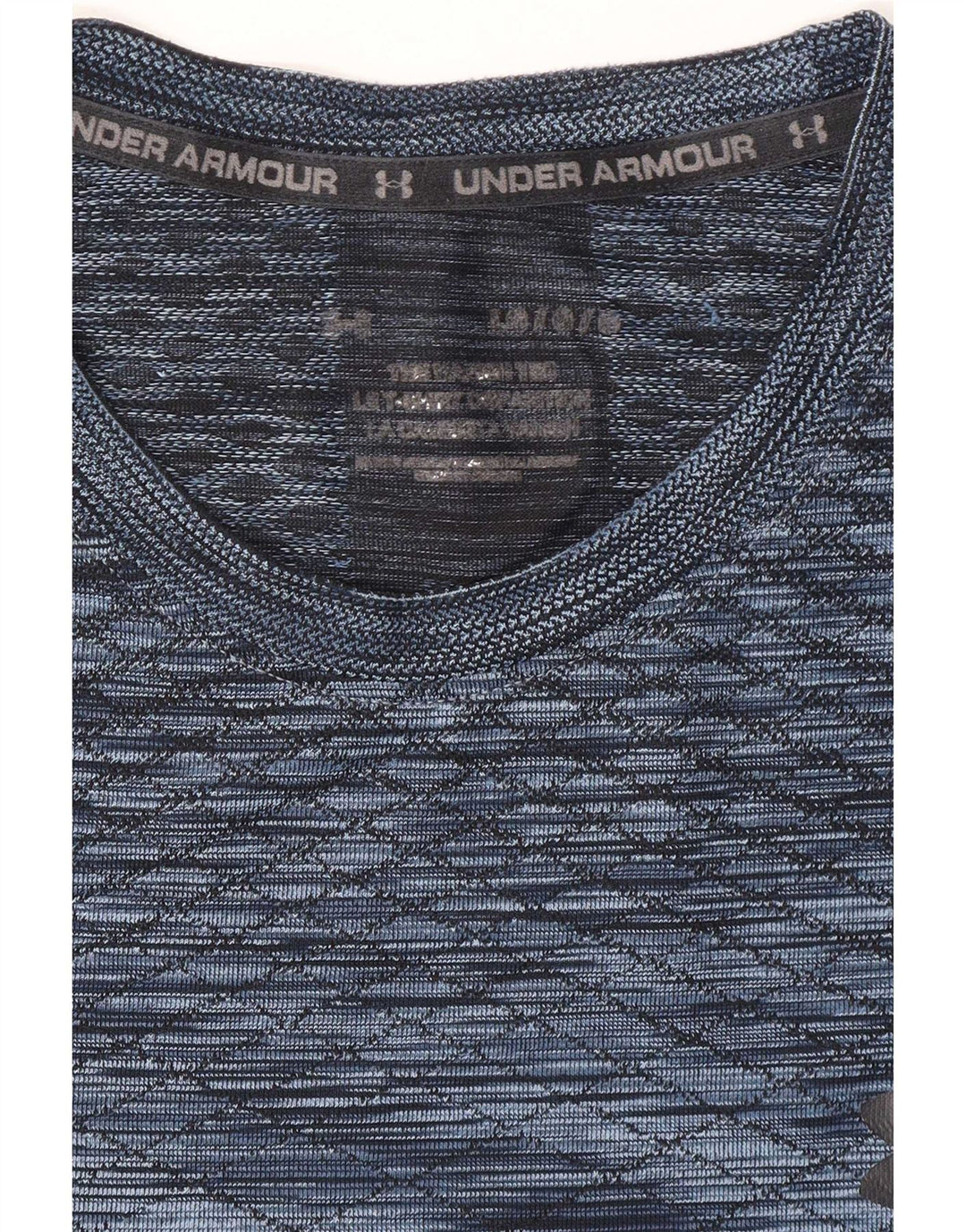 Under Armour T-Shirt Homme Haut Large Bleu Moucheté Polyester Sports