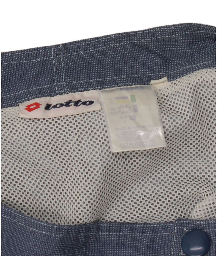 LOTTO Short de Bain Homme UK 40/42 Large W34 Bleu Marine Colorblock Nylon